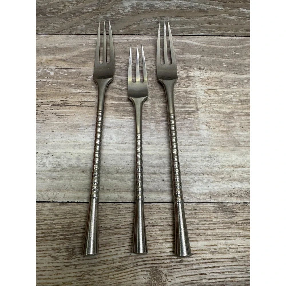 3 DANSK JETTE Finland Stainless Forks Flatware/Silverware Jens Harald Quistgaard
